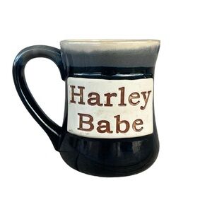 Tumbleweed Pottery HARLEY BABE Large Stoneware Coffee Mug Ombre Drip Glaze 20 Oz